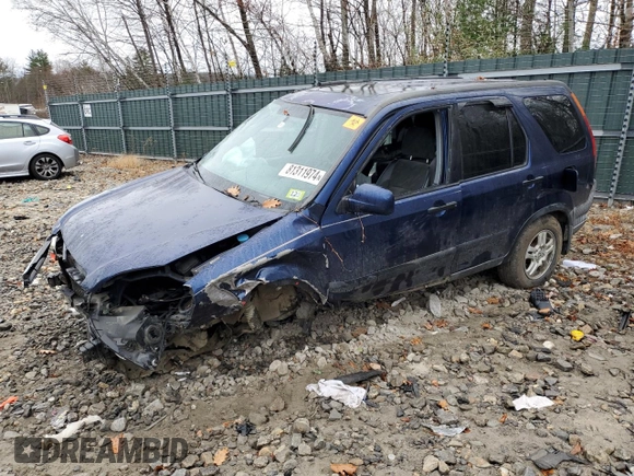 2002 Honda CR-V EX with VIN JHLRD78892C074150, listed as a Copart auction lot 81311974 with Not Provided miles and Salvage Title. Bid and sale history available at DreamBid. Image 1.