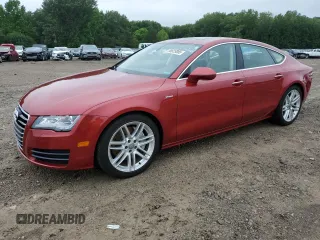 2015 Audi A7 Premium Plus with VIN WAUWGAFC2FN042272, listed as a Copart auction lot 58625005 with 110,641 mi miles and Salvage title. Bid and sale history available at DreamBid. Image 1.