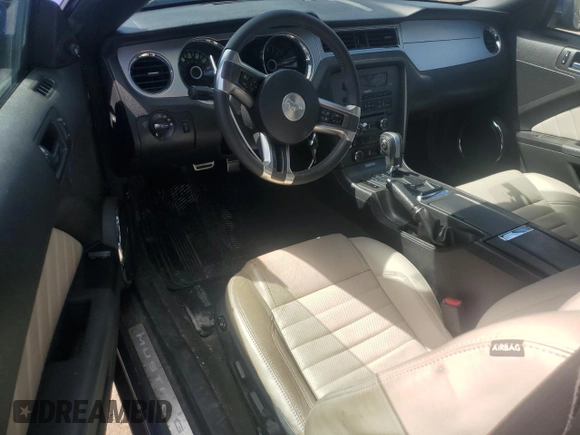 2014 Ford Mustang V6 with VIN 1ZVBP8AM9E5317478, listed as a Copart auction lot 53539755 with 305,642 mi miles and Salvage Title. Bid and sale history available at carsss.com. Image 8.