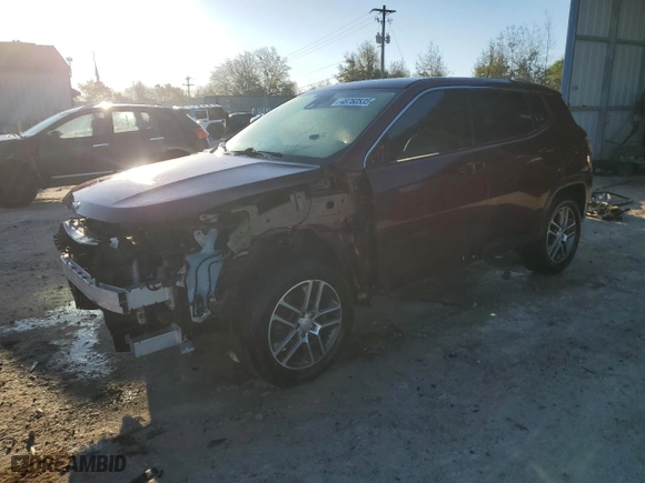 2020 Jeep Compass Latitude w/Sun/Safety Pkg with VIN 3C4NJCBB8LT247177, listed as a Copart auction lot 48760535 with 106,700 mi miles and Salvage Title. Bid and sale history available at carsss.com. Image 1.