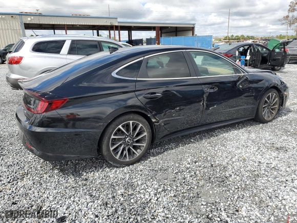 2022 Hyundai Sonata Limited with VIN KMHL34J23NA169938, listed as a Copart auction lot 46823935 with 52,620 mi miles and Non Repairable. Bid and sale history available at carsss.com. Image 3.