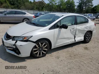 2015 Honda Civic EX-L z VIN 19XFB2F94FE205715, wystawiony jako Copart lot #59552715 z przebiegiem 68 145 mil mil oraz Szkoda całkowita • Salvage title. Historia ofert i sprzedaży dostępna na DreamBid. Obrazek 1.