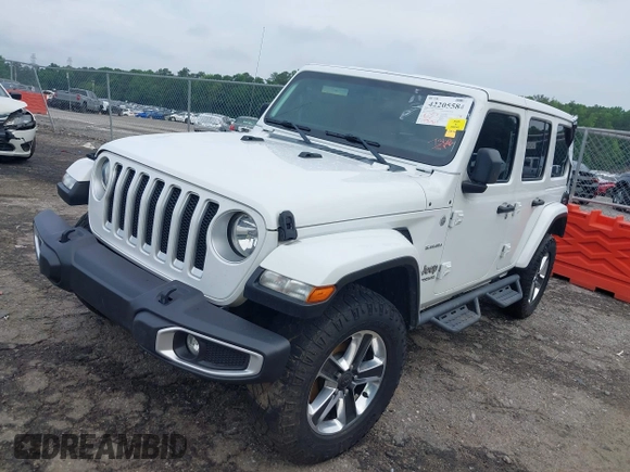 2019 Jeep Wrangler Unlimited Sahara with VIN 1C4HJXEN2KW558851, listed as a IAAI auction lot 42205584 with 175,701 mi miles and . Bid and sale history available at DreamBid. Image 17.