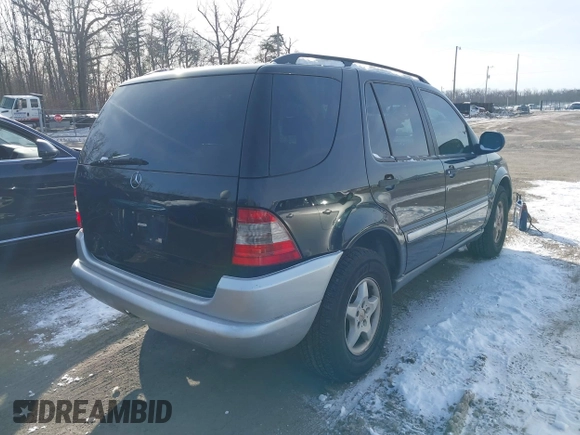 1998 Mercedes-Benz M-Class with VIN 4JGAB54E5WA041689, listed as a IAAI auction lot 41302422 with 207,103 mi miles. Bid and sale history available at carsss.com. Image 4.