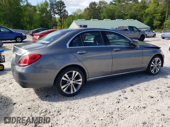 2017 Mercedes-Benz C 300 with VIN 55SWF4KB0HU193549, listed as a Copart auction lot 57495255 with 102,398 mi miles and Salvage title. Bid and sale history available at DreamBid. Image 3.