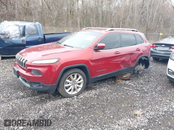 2015 Jeep Cherokee Limited with VIN 1C4PJLDB8FW732892, listed as a IAAI auction lot 41866593 with 153,477 mi miles and . Bid and sale history available at DreamBid. Image 2.