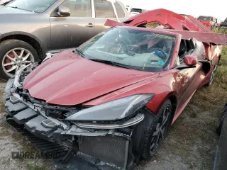 2021 Chevrolet Corvette 1LT with VIN 1G1YA3D41M5107008, listed as a Copart auction lot 74788454 with 0 mi miles and Salvage Title. Bid and sale history available at carsss.com. Image 1.