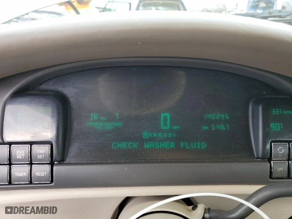 1997 Cadillac DeVille with VIN 1G6KD52Y9VU226005, listed as a Copart auction lot 83111594 with 140,295 mi miles and Salvage Title. Bid and sale history available at carsss.com. Image 9.