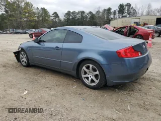 2005 Infiniti G35 Coupe with VIN JNKCV54E35M419783, listed as a Copart auction lot 41836925 with 106,608 mi miles and Salvage Title. Bid and sale history available at carsss.com. Image 2.