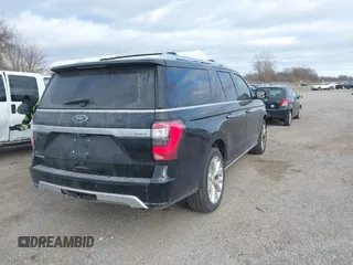 2018 Ford Expedition Max Platinum z VIN 1FMJK1MT4JEA45404, wystawiony jako IAAI lot #41059314 z przebiegiem 139 455 mil mil oraz . Historia ofert i sprzedaży dostępna na DreamBid. Obrazek 4.
