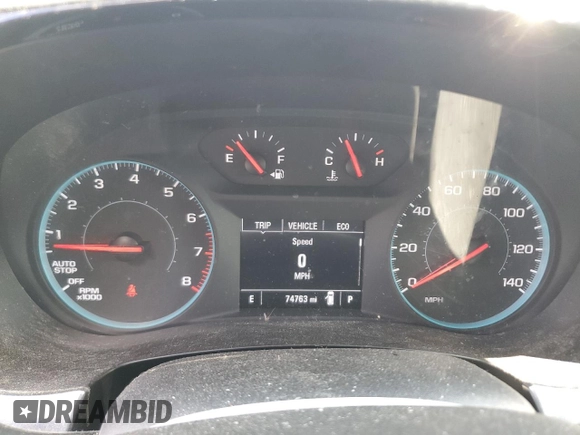 2020 Chevrolet Traverse LS with VIN 1GNEVFKW8LJ275360, listed as a Copart auction lot 70002474 with 74,763 mi miles and Salvage Title. Bid and sale history available at carsss.com. Image 9.