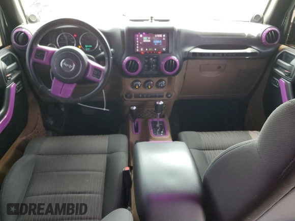 2012 Jeep Wrangler Unlimited Sahara with VIN 1C4BJWEG4CL120370, listed as a Copart auction lot 58744135 with 166,455 mi miles and Clean title. Bid and sale history available at DreamBid. Image 8.