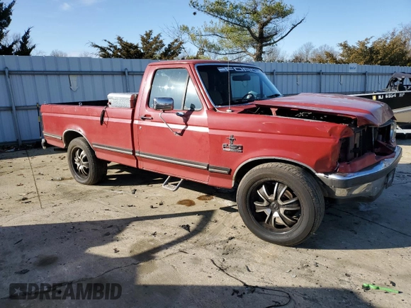 1990 Ford F-150 "S" with VIN 1FTDF15Y7LNB52515, listed as a Copart auction lot 83829724 with 966,652 mi miles and Salvage Title. Bid and sale history available at carsss.com. Image 4.