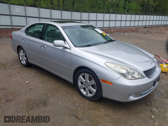 2005 Lexus ES 330 with VIN JTHBA30G855131626, listed as a IAAI auction lot 41979272 with 115,275 mi miles. Bid and sale history available at carsss.com. Image 1.