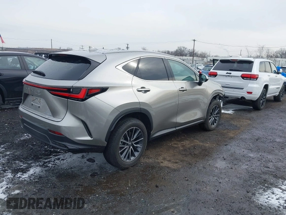 2025 Lexus NX 350h Premium with VIN 2T2GKCEZ0SC034395, listed as a IAAI auction lot 41465566 with 3,537 mi miles and . Bid and sale history available at DreamBid. Image 4.