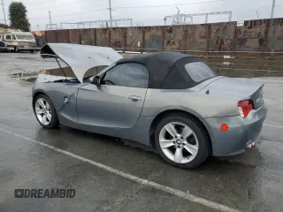 2007 BMW Z4 3.0i with VIN 4USBU33517LW70598, listed as a Copart auction lot 48433985 with 0 mi miles and Salvage Title. Bid and sale history available at carsss.com. Image 2.