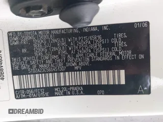 2006 Toyota Sienna CE with VIN 5TDZA23C56S451307, listed as a IAAI auction lot 42158464 with 275,876 mi miles and . Bid and sale history available at DreamBid. Image 9.