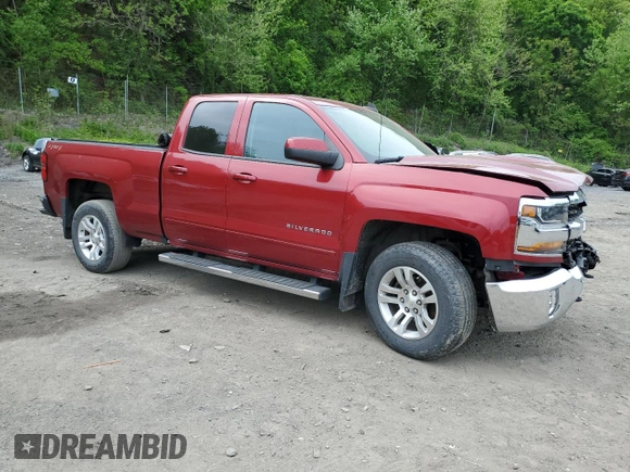 2018 Chevrolet Silverado 1500 LT with VIN 1GCVKRECXJZ255744, listed as a Copart auction lot 55957495 with 75,753 mi miles and Salvage Title. Bid and sale history available at DreamBid. Image 4.