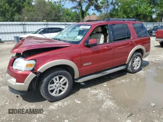 2008 Ford Explorer Eddie Bauer z VIN 1FMEU74E38UB21887, wystawiony jako Copart lot #57078415 z przebiegiem 227 688 mil mil oraz Szkoda całkowita • Salvage title. Historia ofert i sprzedaży dostępna na DreamBid. Obrazek 1.