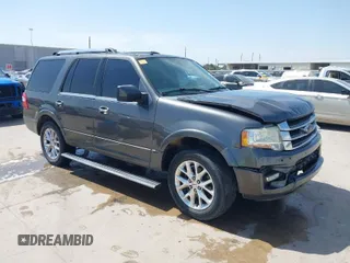 2015 Ford Expedition Limited with VIN 1FMJU1KT6FEF28199, listed as a IAAI auction lot 41770285 with 177,257 mi miles and . Bid and sale history available at DreamBid. Image 1.