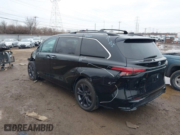 2021 Toyota Sienna XSE with VIN 5TDDRKEC7MS036230, listed as a IAAI auction lot 41454720 with 49,650 mi miles and . Bid and sale history available at DreamBid. Image 3.