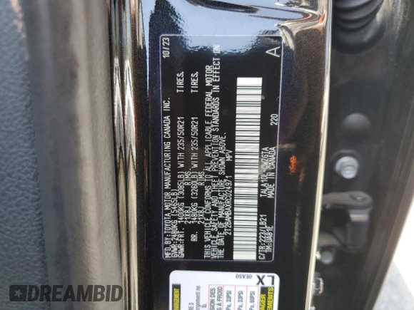 2024 Lexus RX 350 z VIN 2T2BAMBAXRC024971, wystawiony jako Copart lot #61407845 z przebiegiem 30 664 mil mil oraz Szkoda całkowita • Salvage title. Historia ofert i sprzedaży dostępna na DreamBid. Obrazek 14.