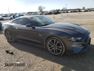 2018 Ford Mustang GT with VIN 1FA6P8CF4J5117059, listed as a Copart auction lot 47885615 with 57,590 mi miles and Clean Title. Bid and sale history available at DreamBid. Image 4.