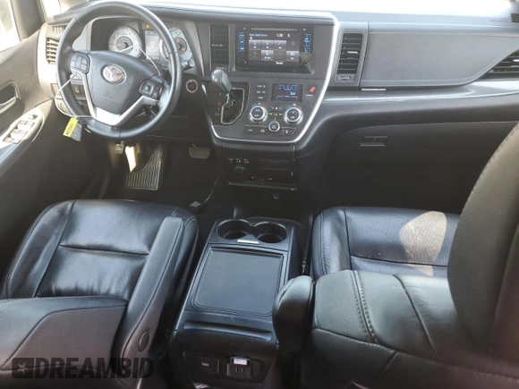 2017 Toyota Sienna SE with VIN 5TDXZ3DC7HS858021, listed as a Copart auction lot 65982715 with 73,647 mi miles and Clean title. Bid and sale history available at DreamBid. Image 8.