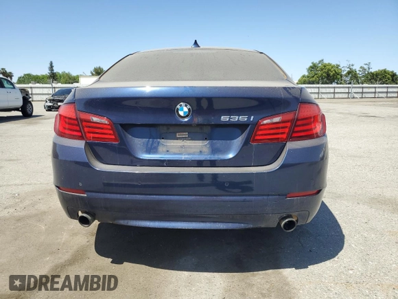 2013 BMW 5 Series 535i with VIN WBAFR7C56DC827227, listed as a Copart auction lot 50571785 with 104,128 mi miles and Clean Title. Bid and sale history available at DreamBid. Image 6.