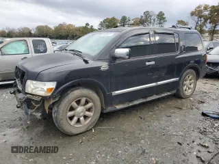 2005 Infiniti QX56 with VIN 5N3AA08A65N813953, listed as a Copart auction lot 83838814 with 168,503 mi miles and Salvage Title. Bid and sale history available at carsss.com. Image 1.