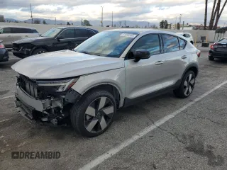 2023 Volvo C40 Recharge Pure Electric Ultimate with VIN YV4ED3GM1P2031404, listed as a Copart auction lot 41688304 with 11,695 mi miles and Salvage Title. Bid and sale history available at carsss.com. Image 1.