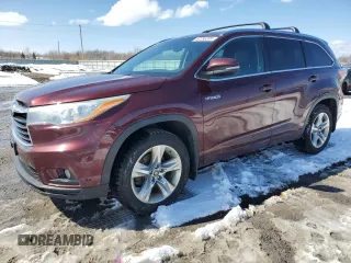 2016 Toyota Highlander Limited with VIN 5TDDCRFH0GS018564, listed as a Copart auction lot 52256205 with 230,211 mi miles and Clean title. Bid and sale history available at DreamBid. Image 1.