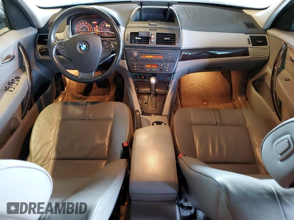 2008 BMW X3 3.0si with VIN WBXPC93498WJ07651, listed as a Copart auction lot 41523435 with 169,001 mi miles and Clean Title. Bid and sale history available at carsss.com. Image 8.