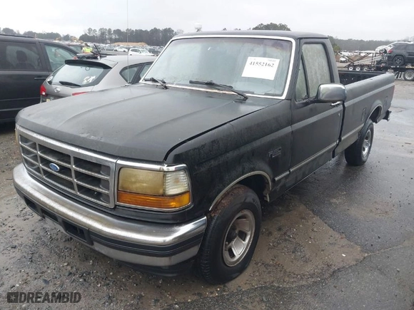 1996 Ford F-150 Special with VIN 1FTEF15N9TLA06123, listed as a IAAI auction lot 41552162 with 1 mi miles. Bid and sale history available at carsss.com. Image 2.