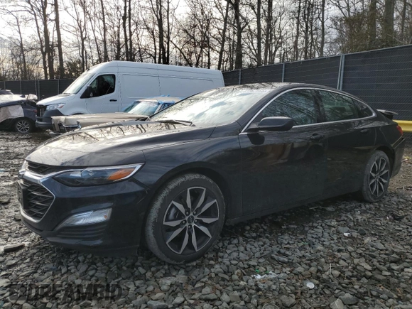 2024 Chevrolet Malibu RS with VIN 1G1ZG5ST2RF138164, listed as a Copart auction lot 43367865 with 21,415 mi miles and Salvage Title. Bid and sale history available at DreamBid. Image 1.