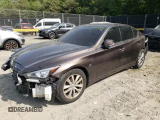 2017 Infiniti Q50 3.0t Premium with VIN JN1EV7AP6HM737836, listed as a Copart auction lot 52141883 with 123,927 mi miles and Clean Title. Bid and sale history available at carsss.com. Image 1.