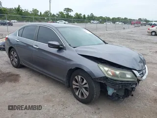 2013 Honda Accord LX z VIN 1HGCR2F32DA236926, wystawiony jako IAAI lot #42325324 z przebiegiem 156 243 mil mil oraz . Historia ofert i sprzedaży dostępna na DreamBid. Obrazek 1.