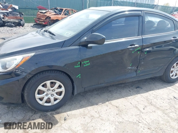 2012 Hyundai Accent GLS with VIN KMHCT4AE1CU260048, listed as a IAAI auction lot 42056125 with 168,530 mi miles. Bid and sale history available at carsss.com. Image 6.