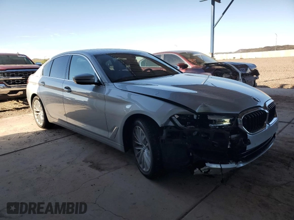 2021 BMW 5 Series 540i with VIN WBA53BJ05MCG02307, listed as a Copart auction lot 48250365 with 29,787 mi miles and Salvage Title. Bid and sale history available at DreamBid. Image 4.