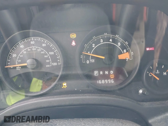 2014 Jeep Compass Sport with VIN 1C4NJCBA9ED823228, listed as a IAAI auction lot 41714992 with 168,996 mi miles. Bid and sale history available at carsss.com. Image 7.