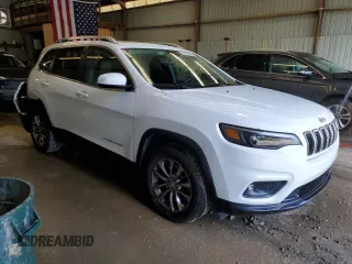 2019 Jeep Cherokee Latitude Plus with VIN 1C4PJLLB9KD247457, listed as a Copart auction lot 59538825 with 91,801 mi miles and Salvage title. Bid and sale history available at DreamBid. Image 4.
