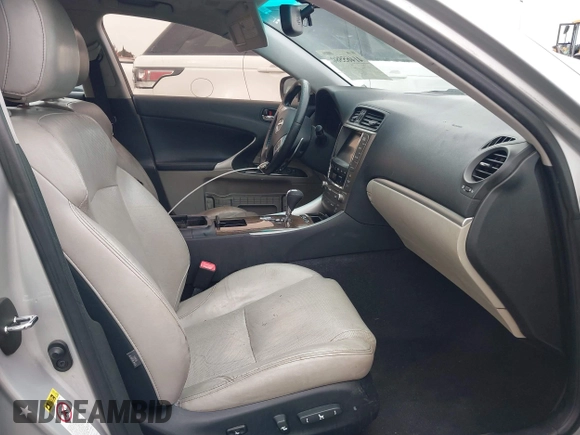 2012 Lexus IS 250 with VIN JTHCF5C22C5055027, listed as a IAAI auction lot 41465580 with 167,686 mi miles and . Bid and sale history available at DreamBid. Image 5.