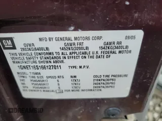 2006 Chevrolet TrailBlazer LS with VIN 1GNET16S166127011, listed as a Copart auction lot 45123535 with 204,315 mi miles and Salvage Title. Bid and sale history available at DreamBid. Image 13.