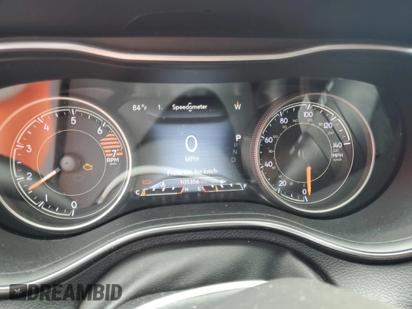 2019 Jeep Cherokee Limited with VIN 1C4PJLDB8KD185287, listed as a Copart auction lot 62718765 with 105,356 mi miles and Non repairable. Bid and sale history available at DreamBid. Image 9.