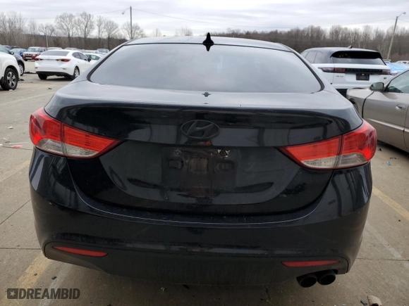 2013 Hyundai Elantra Coupe GS with VIN KMHDH6AE0DU014742, listed as a Copart auction lot 44508035 with 197,533 mi miles and Salvage Title. Bid and sale history available at carsss.com. Image 6.