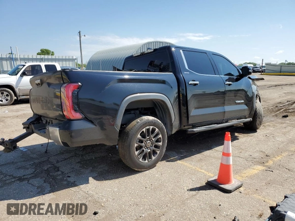 2022 Toyota Tundra Limited with VIN 5TFJA5ABXNX004246, listed as a Copart auction lot 55770835 with Not provided miles and Salvage title. Bid and sale history available at DreamBid. Image 3.