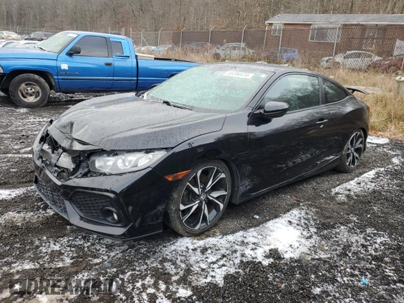 2018 Honda Civic Si Coupe with VIN 2HGFC3A50JH751840, listed as a Copart auction lot 85294474 with 97,982 mi miles and Salvage Title. Bid and sale history available at carsss.com. Image 1.