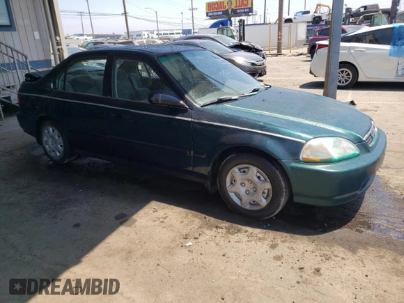 1998 Honda Civic DX with VIN JHMEJ6625WS000750, listed as a Copart auction lot 62486554 with 149,369 mi miles and Salvage Title. Bid and sale history available at DreamBid. Image 4.