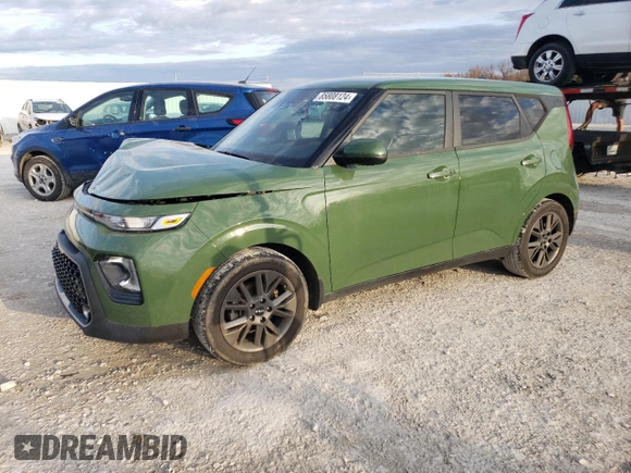 2022 Kia Soul EX with VIN KNDJ33AU7N7155089, listed as a Copart auction lot 85808124 with 37,485 mi miles and Salvage Title. Bid and sale history available at carsss.com. Image 1.