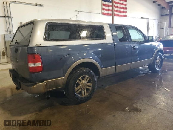 2005 Ford F-150 XLT with VIN 1FTPX125X5NB81756, listed as a Copart auction lot 57835215 with 208,233 mi miles and Salvage title. Bid and sale history available at DreamBid. Image 3.